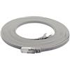 1aTTack.de Cat.7 Cavo di Rete Piatto 10GB/s Slim Flat Cavi RJ45 Patch Cavi di Installazione Nastro - Compatibile CAT5 CAT6 CAT7 Cat 8 Grigio - 1 Pezzo 0,5m