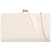 Purple Possum® Pochette color avorio crema borsa tono oro da sera a tracolla da ballo borsa da sposa, avorio, crema, bianco sporco, bianco