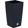 Prosperplast Vaso di fiori Rato 11,4 litri con inserto 20 x 20 x 37,6 cm in colore antracite.
