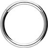 PIERCINGLINE Piercing ad anello segmentato in titanio, per naso, setto, orecchio, elice o trago, Innendurchmesser: 18mm + Stabstärke: 3mm, titanio (grado 23), Senza gemme