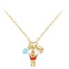 Disney Winnie the Pooh - Collana placcata in oro con vaso di miele