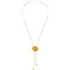 Purelei Collana Shell Drop, impermeabile e regolabile, in acciaio inox con ciondolo a forma di conchiglia, placcato oro 14 K/18 K, elegante look drop con aloha Vibes, Eine Grösse, Acciaio inossidabile