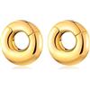 Longbeauty Pesi auricolari magnetici per misuratori di orecchie allungati, orecchini in acciaio inox, dilatatore, piercing 0 G (8 mm), 2 G (6 mm), 2G (6mm)