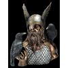 Odin Figura - Busto Piccolo Con Corvo - Veronese Decorativa Viking Vichingo