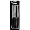 Zanetti, Set 6 Coltelli Tavola Daily Colore Nero, Coltelli con Lama 11 cm, Spessore 1.2 mm, Coltello Cucina Manico Ergonomico
