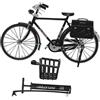 VICASKY Miniatura Bicicletta Vintage in Metallo Nero, Decorazione Artigianale per Scrivania e Arredamento Casa, Statuetta da Assemblare per Ufficio e Soggiorno, Set