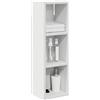 vidaXL Badkamer wandkast Wit 20 x 16 x 62,5 cm Geconstrueerd hout