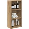 vidaXL Badkamer wandkast Ambachtelijk eiken 30 x 16 x 62,5 cm