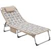 Generico Telo Lettino Mare Microfibra 180x68 cm, Copri Lettino con Angoli Elastici Antiscivolo, 2 Tasche Laterali e Cuscino Gonfiabile, Asciugamano Spiaggia Compatto per Mare, Piscina e Spa, Fantasia Pesci