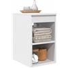 vidaXL Armadio Bagno In-between Bianco 30 x 41 x 50 cm, Mobiletto da bagno moderno, stile unico, ripostiglio utile, scaffali pratici, arredamento per casa