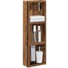 vidaXL Armadio da bagno a muro Legno vecchio 20 x 10 x 60,5 cm, Mobile bagno moderno, ripiano rettangolare, storage funzionale, soluzione salvaspazio, design elegante
