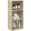 vidaXL Badkamer wandkast Sonoma Eiken 30 x 16 x 62,5 cm