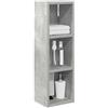 vidaXL Armadio da bagno a muro Grigio Cemento 20 x 16 x 62,5 cm, Mobile bagno moderno, ripiano rettangolare, storage funzionale, soluzione salvaspazio, design elegante