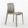 Produce Shop Sedie Cucina Bar Gruvyer in Polipropilene Impilabili Grand Soleil - Beige Juta