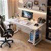 XUEGW Scrivania da Gaming, Tavolo Scrivania per Studenti, Moderna in Legno per Computer, Tavolo da Gamer