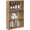 vidaXL Armadio da bagno a muro Rovere Artigianale 40 x 10 x 60,5 cm, Mobile bagno moderno, ripiano rettangolare, storage funzionale, soluzione salvaspazio, design elegante