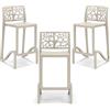 REDÒKASA Sgabello in polipropilene TETI con poggiapiedi H65, MADE IN ITALY, resistenza ai raggi UV, design moderno, ideale per sala da pranzo, cucina, bar, ristoranti o giardino (3, Corda)