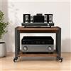 Generico Rack Multimediale AV Mobile, Mobiletto Porta Componenti Aperto HiFi A 2 3 4 Ripiani, Mobile Stereo HiFi Con Ripiani Regolabili, Altoparlanti Rack(50x40x40cm/19.7x15.8x15.8in)