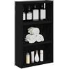 vidaXL Armadio da bagno a muro Rovere Nero 30 x 10 x 50 cm, Mobile bagno moderno, ripiano rettangolare, storage funzionale, soluzione salvaspazio, design elegante
