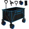 KCHYCV Carrello pieghevole con design staccabile, installazione rapida e maniglia di rimbalzo automatico for campeggio, spiaggia, festival, giardino, trasporto, carrello multiuso resistente for attività all'