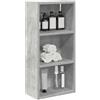 vidaXL Armadio da bagno a muro Grigio Cemento 30 x 16 x 62,5 cm, Mobile bagno moderno, ripiano rettangolare, storage funzionale, soluzione salvaspazio, design elegante