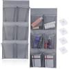 CZMTBO 2 organizer per porte, scarpiera sopra la porta, da appendere, con ganci, organizer per scarpe, organizer per scarpe, con 6 grandi tasche a maglie per camper