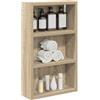 vidaXL Armadio da bagno a muro Rovere Sonoma 30 x 10 x 50 cm, Mobile bagno moderno, ripiano rettangolare, storage funzionale, soluzione salvaspazio, design elegante