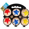 Blue Sky - 6 Bocce Balls - Outdoor Game - 048047A - Multicolor - 2 to 6 Players - Wood - 22 cm x 17 cm - Children's Toy - Skill And Outdoor Game - from 5 Years Old
