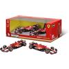 Burago Set 2 modellini Auto Formula 1, Carlos Sainz, Charles Leclerc, Ferrari SF-23, Scala 1/43, Mockup, Miniatura da collezione, F1, BBurago, Regali per collezionisti, +3 anni (78002)