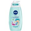 NIVEA Kids 2 in 1 Shower & Shampoo Magic Apple - Gel Doccia e Shampoo Delicato con Aloe Vera Biologica e Camomilla, Profumo di Mela, 500 ml, Confezione da 2