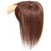 MEECHI Toppers For Capelli Con Frangia For Donne Toupee Di Capelli Veri Al 100% Pezzi Di Capelli Castani Naturali, Estensioni Dei Capelli Con Base In Pizzo For Diradamento Dei Capelli (Color : 20cm)