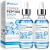 SHEBYOKE Ghk-Cu Peptide Serum, 60ml GHK-CU Siero Antirughe, anti-età, anti-invecchiamento, Siero viso con acido ialuronico e peptidi - per pelli mature, idratante, rivitalizzare la pelle (2PC, 60ML)