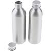 Ysyqkn Set di 2 Contenitori per Cosmetici in Alluminio per Bottiglie D'acqua Versatili, Argento, 150ml