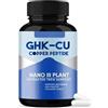 Generico Integratore di peptidi di rame GHK-Cu - Alta potenza, elasticità cutanea radiosa, antietà e crescita dei capelli, supporta la sintesi naturale del collagene, vegano, non OGM