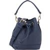 Valentino borsa a tracolla borsetta Samba Re Bucket Bag Blu blu scuro