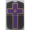 The Church Shoppe Casula Romana Fiddleback Nera Con Viola E Set Di Messa