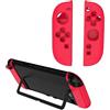 Generico Gioco palmare custodia protettiva per Switch 2 Gamepad copertura del silicone Gaming Controller Housing Shell (Red)