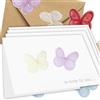 Bear and Bee 10 biglietti con 20 decorazioni in seta a forma di farfalla