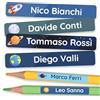 TagBuddy [75] Etichette Adesive Scuola Personalizzate - Etichette Penne Bambini e Etichette per Matite Scuola - Etichette Adesive Personalizzate con Nome, Etichette Vestiti Bambini Asilo