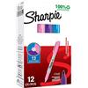 Sharpie 94327 Conf. 12 Marcatori Sharpie Fine, 1.0mm, Multicolore, Viola/Rosa/Blu Brillante