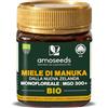 Amoseeds Miele di Manuka BIO 250 g | MGO 300+ | Origine Nuova Zelanda certificata | Crudo, non pastorizzato | Miele monofloreale | Consistenza cremosa