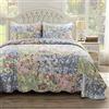 Greenland Home Emma - Set copripiumino in stile vintage, 3 pezzi, per letto matrimoniale, colore: grigio