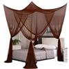 Mengersi Eleganti tende a baldacchino per letto matrimoniale e king size, zanzariera, adatte per interni ed esterni (221 x 200,7 x 248,9 cm, consigliate per letto matrimoniale o king size, caffè)
