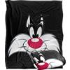 LOGOVISION Looney Tunes Sylvester Coperta super morbida al tatto setoso - 152 x 127 cm
