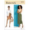 Butterick B6934A Gonna a portafoglio da donna in due lunghezze A (XS-S-M-L-XL-XXL)
