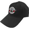 Guns N' Roses Cappello (Unisex-U) Silver Circle Logo (Nero)