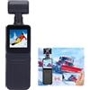 Phefop Action Camera WiFi 4K HD Obiettivo Ruotabile a 180° Telecamera Sportiva Grandangolare a 135° con Luce di Riempimento Schermo da 1,3 per Ciclismo da Viaggio All'aperto