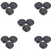 Tityvirnix 5 set 3 pz universale snap-on copriobiettivo anteriore per mini videocamera DV nero 34mm