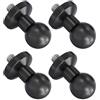 Hrtyvhin Adattatore a testa sferica da 17 mm, 4 pezzi, per fotocamera, supporto per cellulare e tablet, con viti standard da 1/4, compatibile con tablet