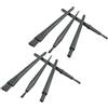 KALLORY Set 8 Pezzi Spazzola Antistatica in Nylon Manico Rotondo, Leggera la Pulizia di Tastiere e Acquari Stili multipli